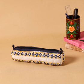 Multicolor Handmade Quilted Cotton Pencil Pouch