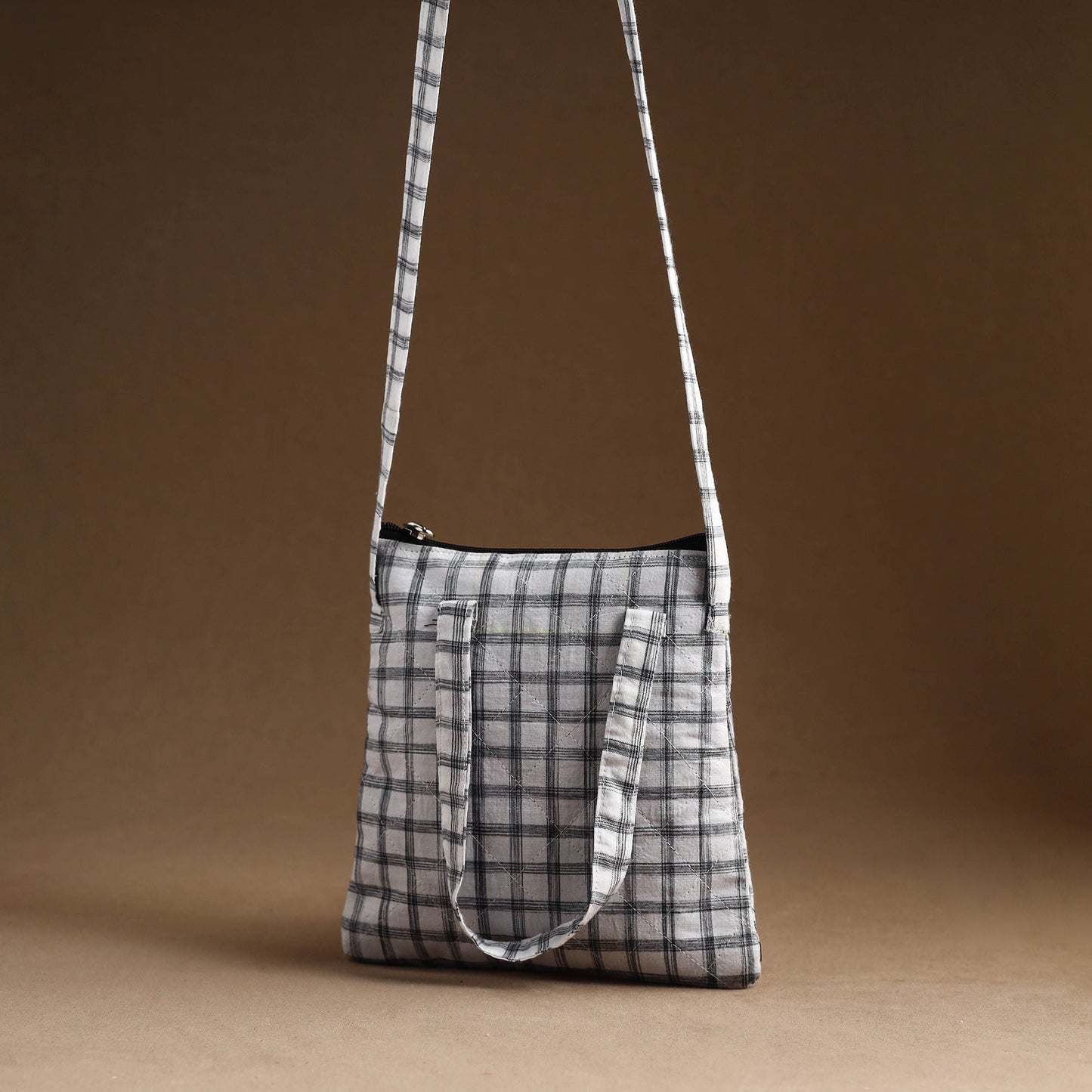 White Handmade Sling Bag Online In India