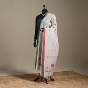 Peach - handspun handloom buti natural dyed cotton