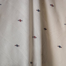 White - handspun handloom natural dyed cotton buti