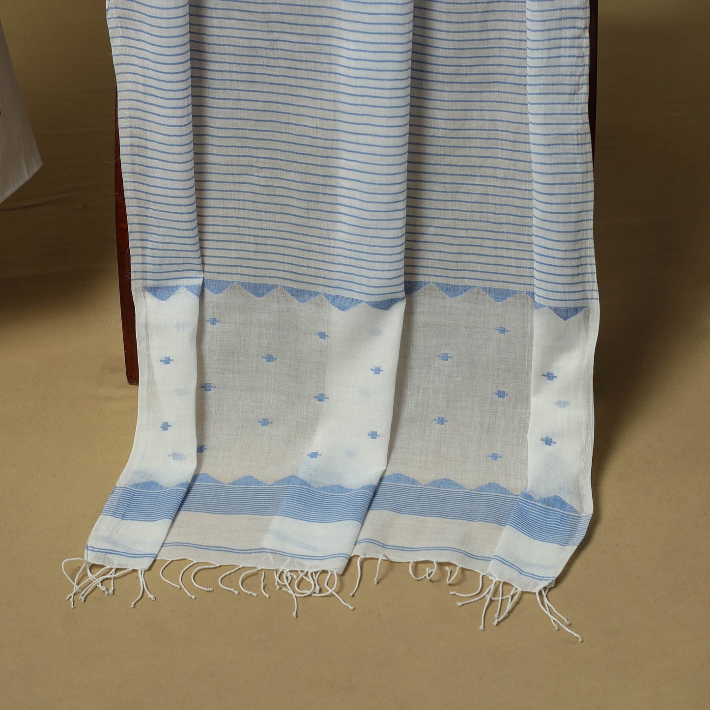 Handspun handloom phulia jamdani fine cotton 2pc unstitched