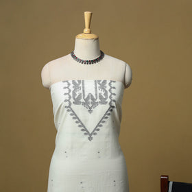 Handspun handloom phulia jamdani fine cotton 2pc unstitched