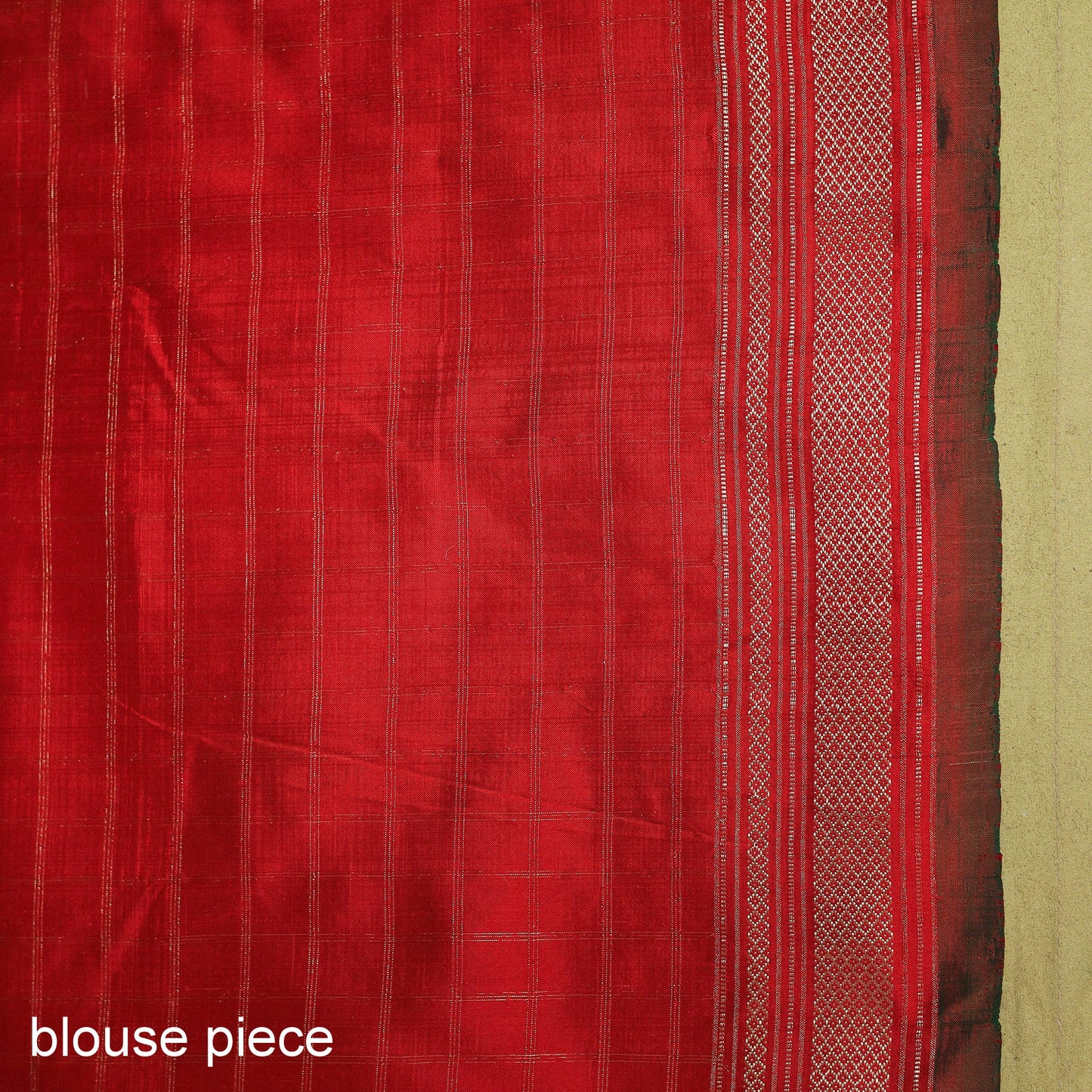 White - handspun handloom tussar silk zari pochampally ikat