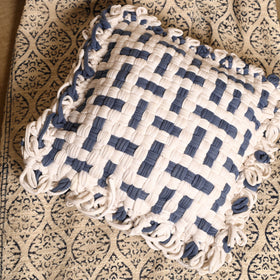  Handwoven Upcycled Cotton Cushion Cover 