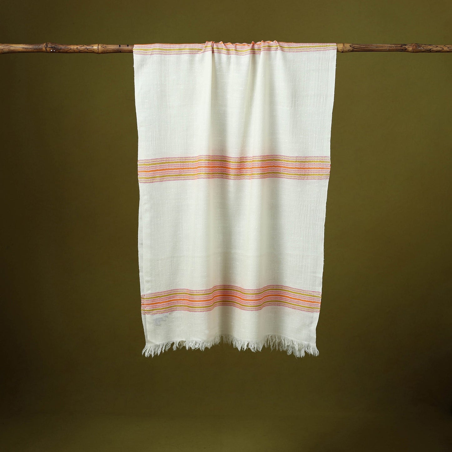 Himalayan handspun handwoven pure pashmina wool stole 03
