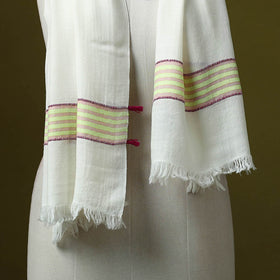 Himalayan handspun handwoven pure pashmina wool stole 07