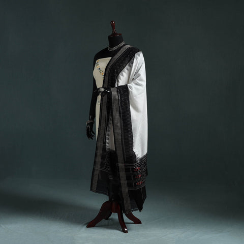 Ikat handloom cotton sambalpuri dupatta 06 - handcrafted