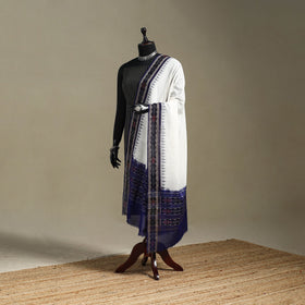White - ikat handloom cotton sambalpuri dupatta 24