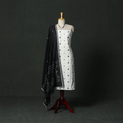 Jacquard cotton 2pc unstitched dress material