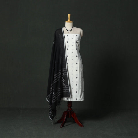 Jacquard cotton 2pc unstitched dress material