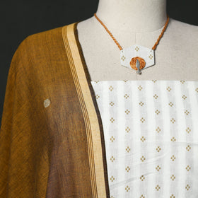 Jacquard cotton 2pc unstitched dress material