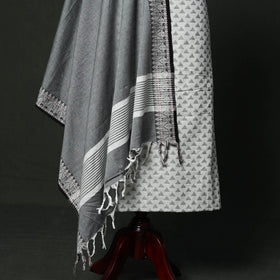 Jacquard cotton 2pc unstitched dress material