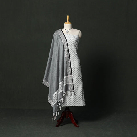 Jacquard cotton 2pc unstitched dress material