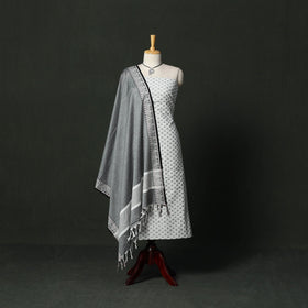 Jacquard cotton 2pc unstitched dress material