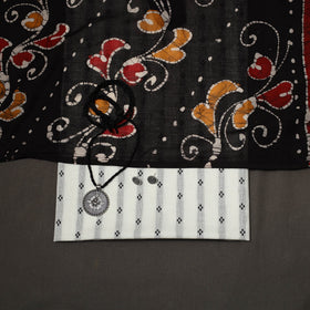 Jacquard cotton 2pc unstitched dress material