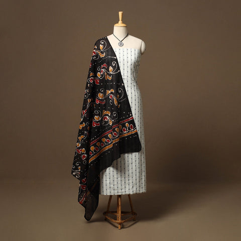 Jacquard cotton 2pc unstitched dress material