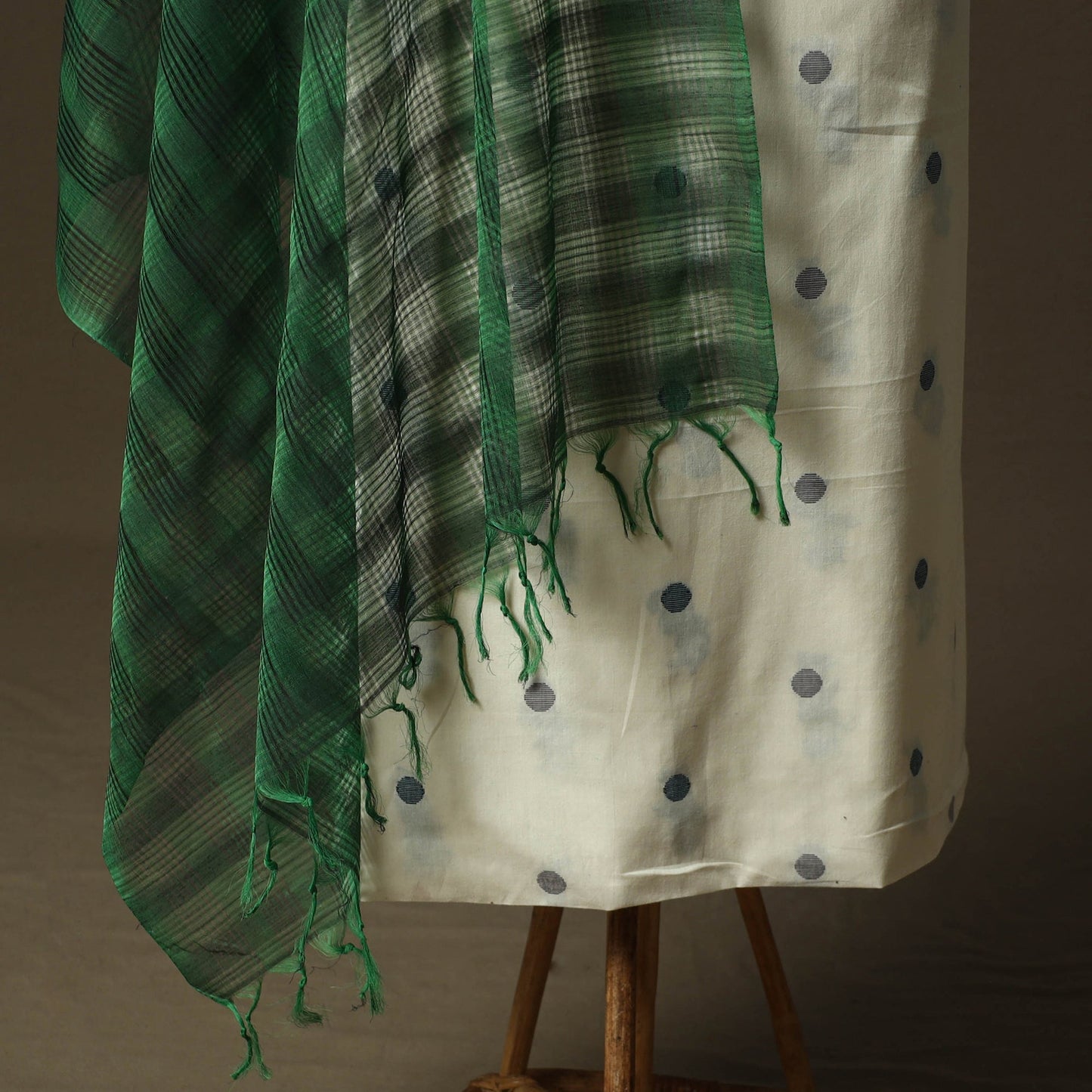 Jacquard cotton 2pc unstitched dress material kurta set 26