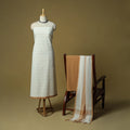 Jacquard cotton 3pc unstitched dress material 10