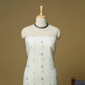 Jacquard cotton 3pc unstitched dress material 118