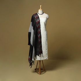 Jacquard cotton 3pc unstitched dress material 118