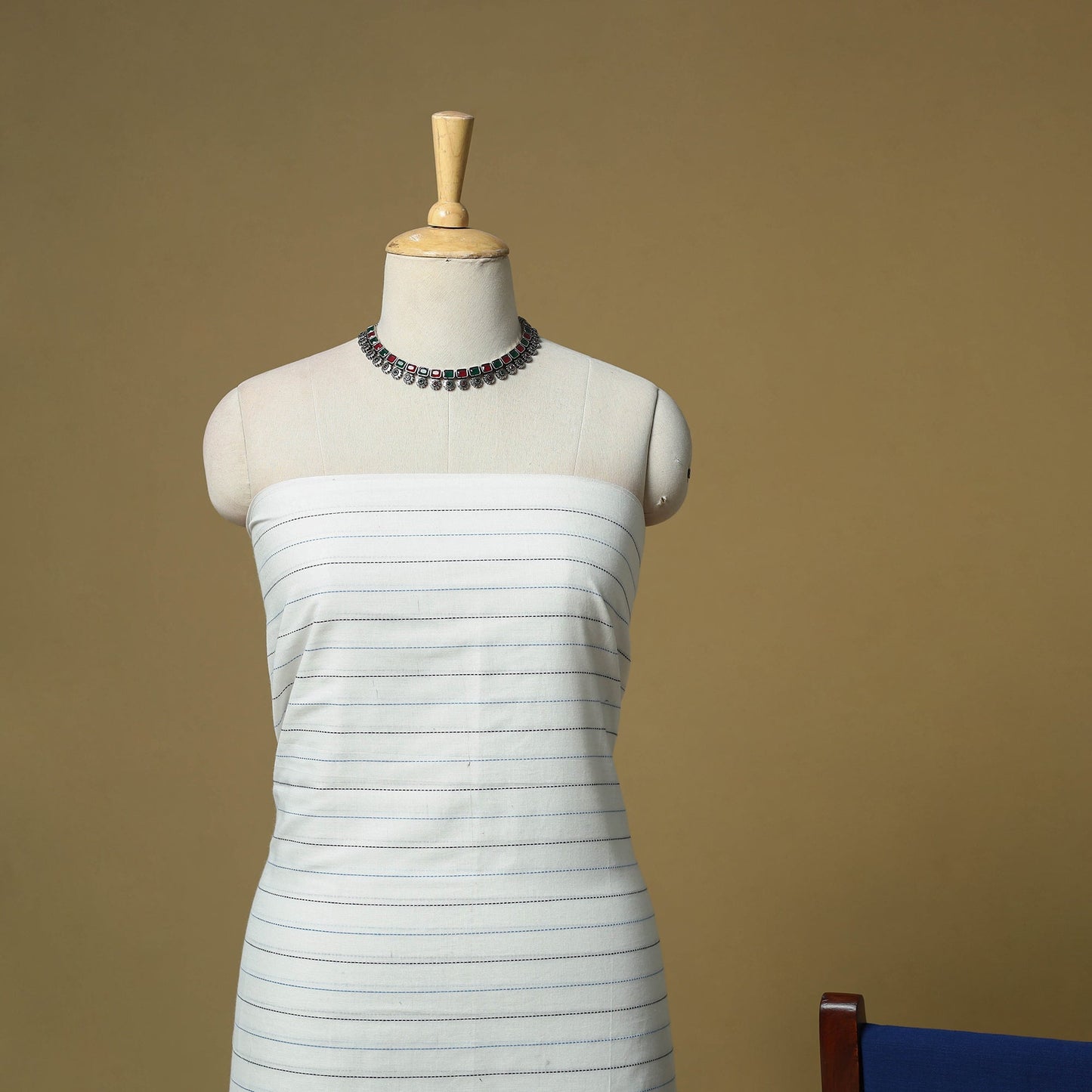 Jacquard cotton 3pc unstitched dress material 12