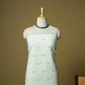 Jacquard cotton 3pc unstitched dress material 12