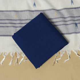 Jacquard cotton 3pc unstitched dress material 12