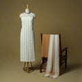 Jacquard cotton 3pc unstitched dress material 15