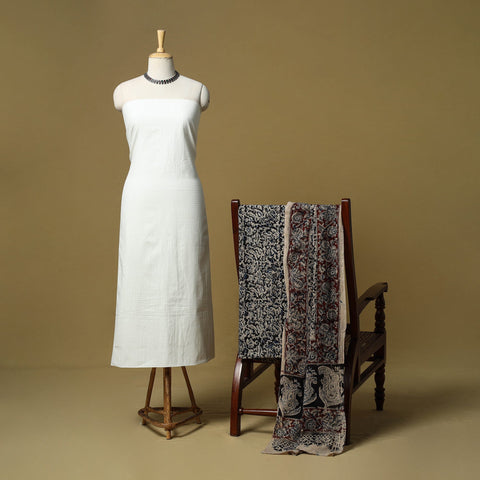 Jacquard cotton 3pc unstitched dress material 153