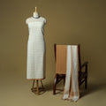 Jacquard cotton 3pc unstitched dress material 18