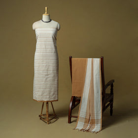 Jacquard cotton 3pc unstitched dress material 19