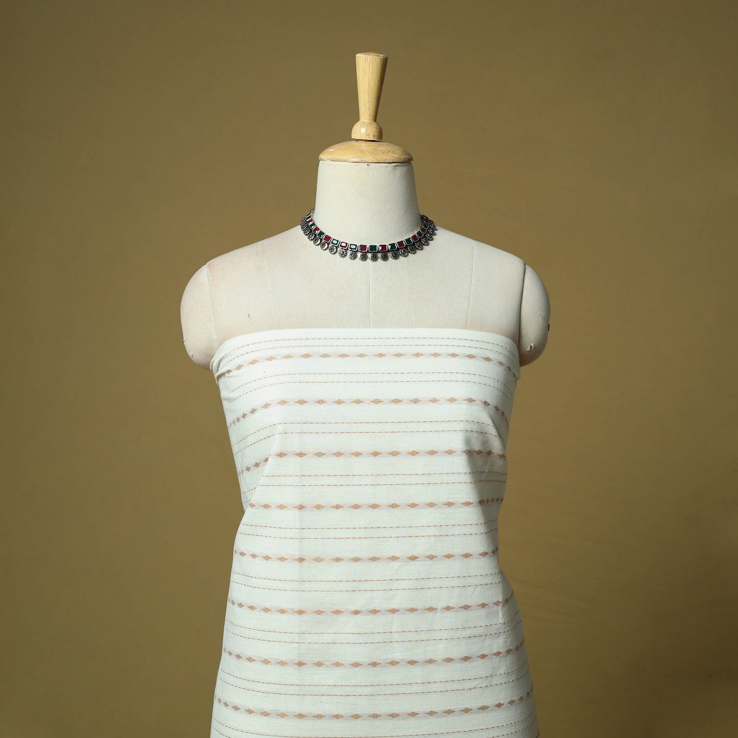 Jacquard cotton 3pc unstitched dress material 21