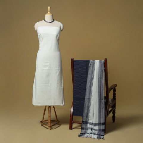 Jacquard cotton 3pc unstitched dress material 80