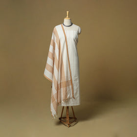 Jacquard cotton 3pc unstitched dress material 95