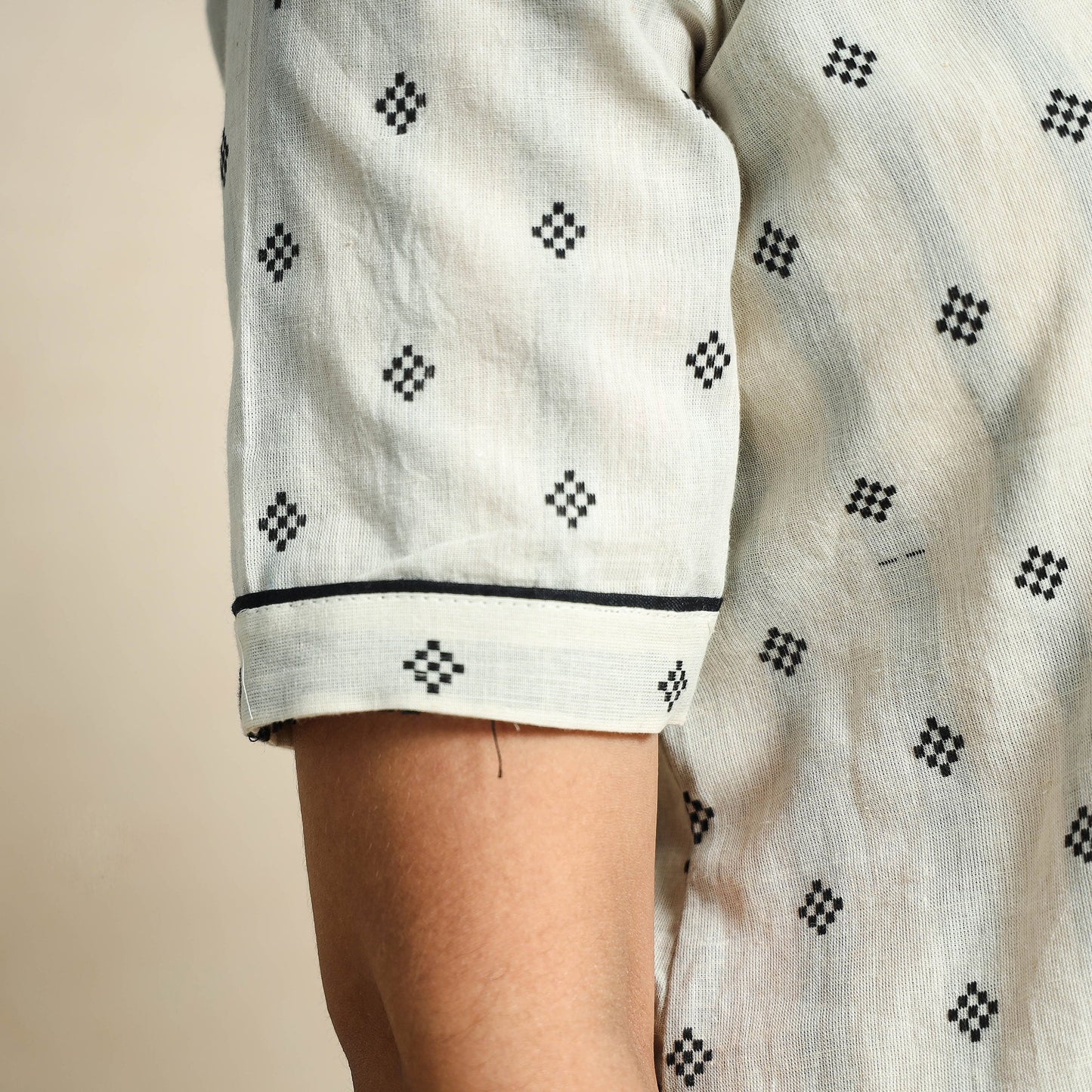  Jacquard Cotton Top & Pyjama Night Suit Set 