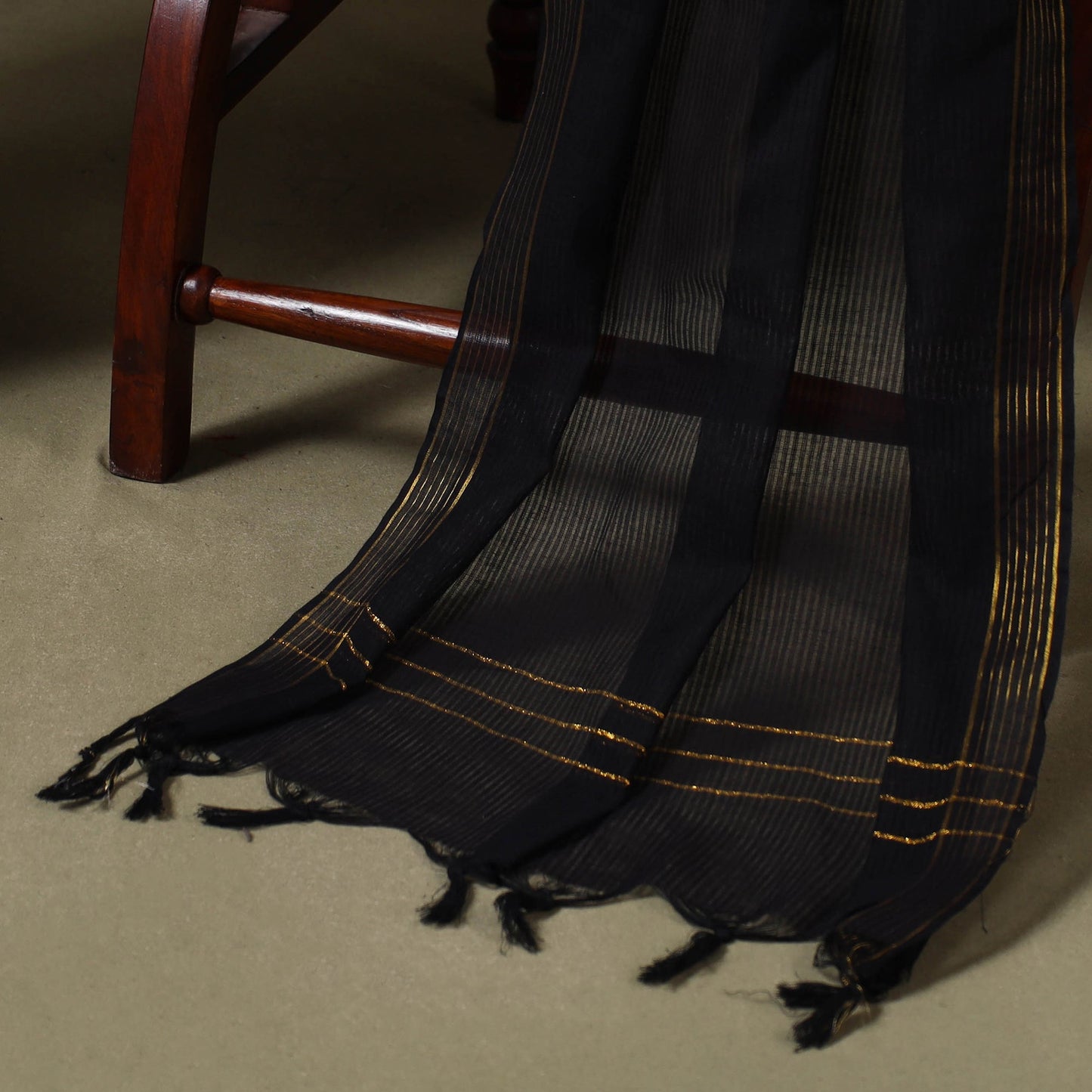 White Jacquard Cotton Dress Material with Jewellery Set