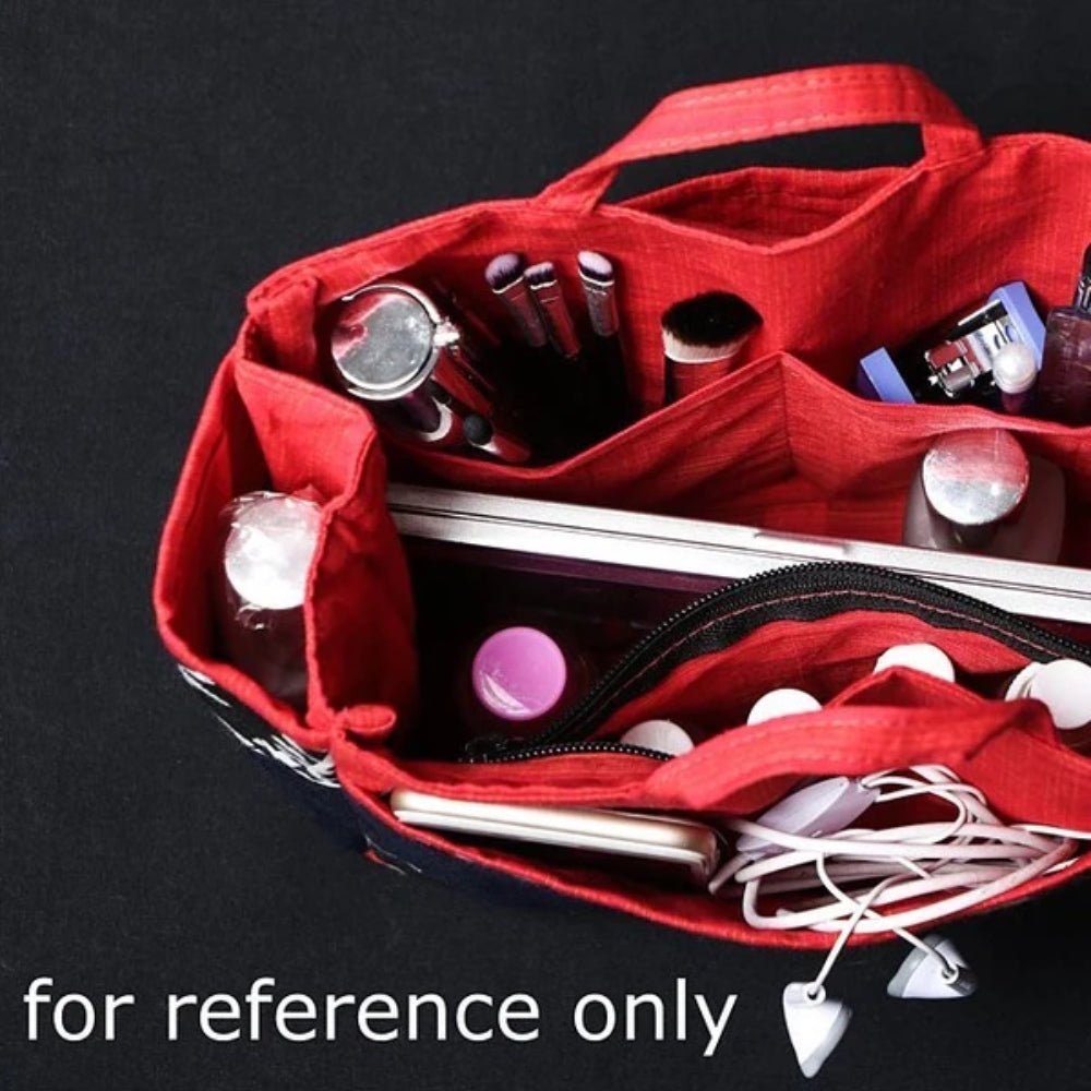  Jacquard Multipurpose Cosmetic/Toiletry Cotton Pouch 