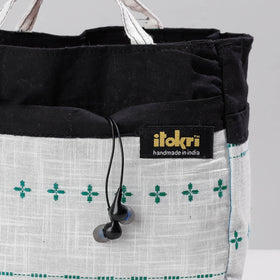  Jacquard Multipurpose Cosmetic/Toiletry Cotton Pouch 