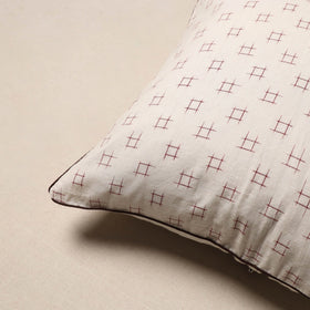 Jacquard weave cotton cushion cover 42 - handcrafted