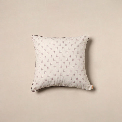 Jacquard weave cotton cushion cover 42 - handcrafted