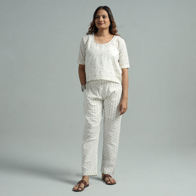 Jacquard Cotton Pant