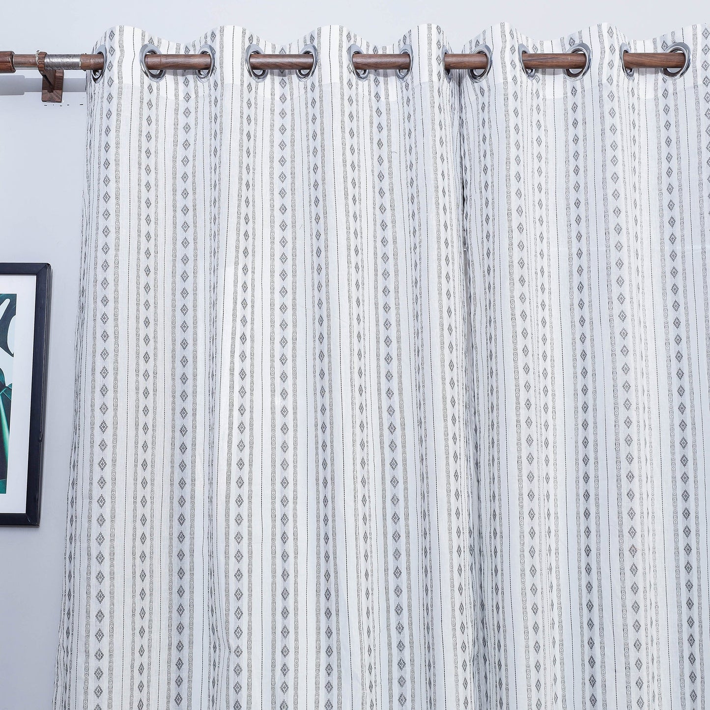 Buy Jacquard Weave Cotton Window Curtain Online at iTokri.com