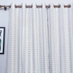 Buy Jacquard Weave Cotton Window Curtain Online at iTokri.com