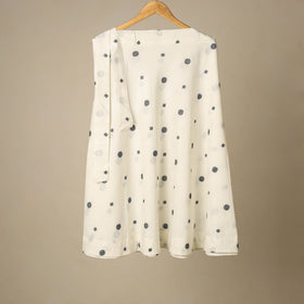 Blue - jacquard weave cotton wrap around skirt 24