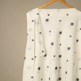 Blue - jacquard weave cotton wrap around skirt 24