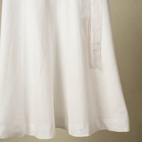 White - jhiri handloom plain cotton wrap around skirt 26