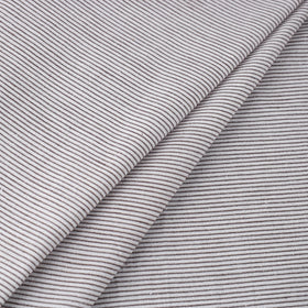  White Jhiri Pure Handloom Cotton Fabric