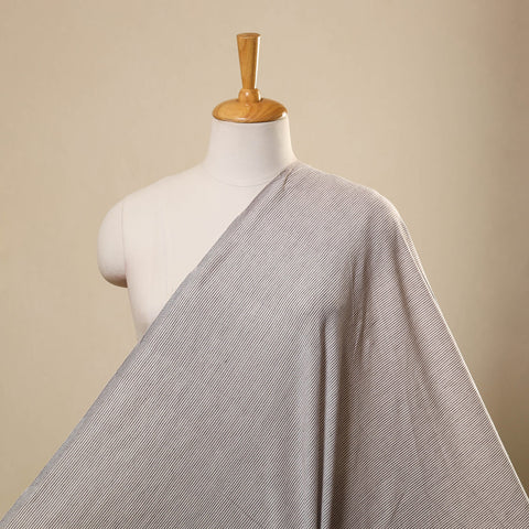  White Jhiri Pure Handloom Cotton Fabric