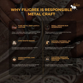 White - kalinga filigree heart shaped flower sterling