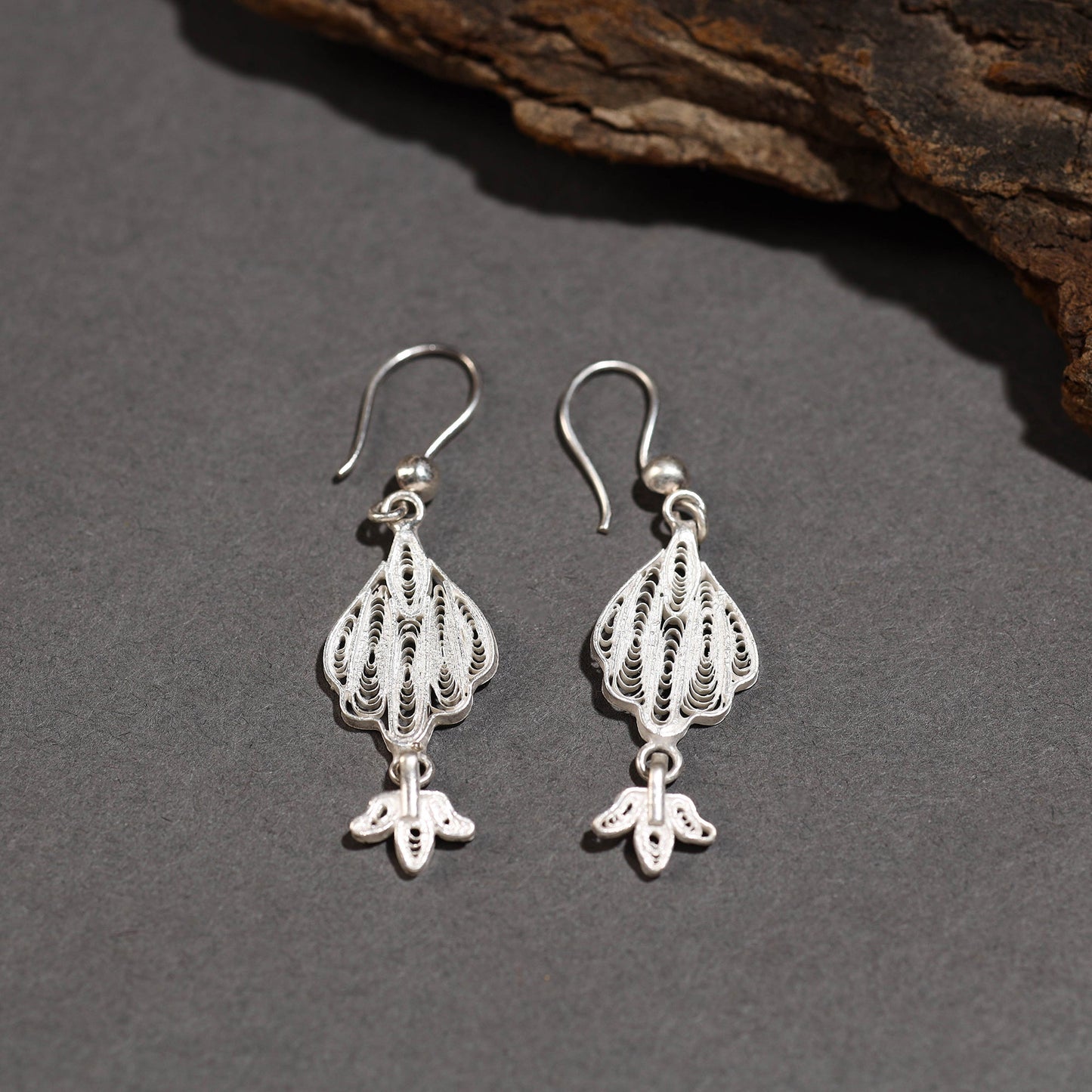 Kalinga Filigree Intricate Design Sterling Silver Earrings